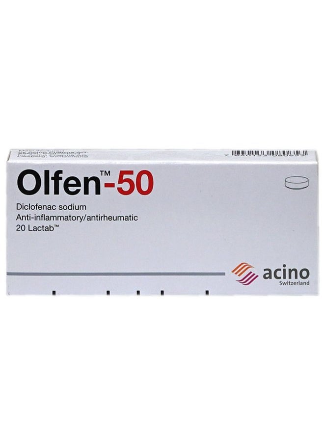 OLFEN Olfen 50Mg Diclofenac Sodium 20 Tablets 