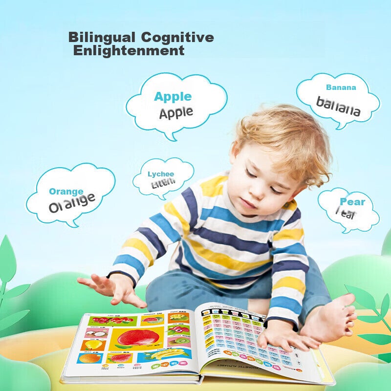 Guangduola Talking Early Education Audio Book for 0-6 Year Old Babies ، آلة قراءة النقاط المنتجة للصوت ، لعبة التنوير للأطفال والرضع ، هدية عيد ميلاد - Image 3