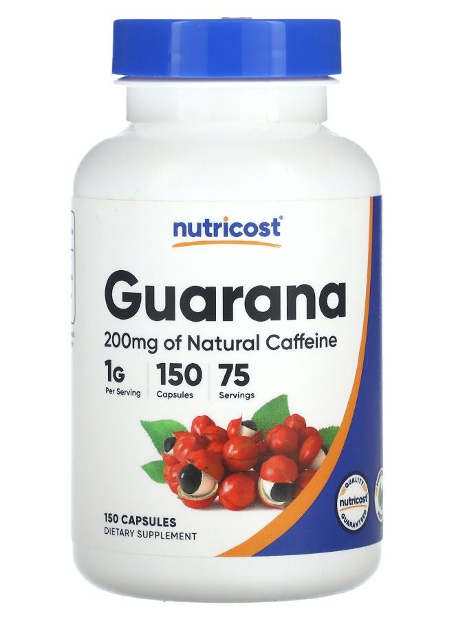 Nutricost Guarana 1000 mg 150 Capsules (500 mg per Capsule)