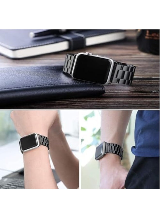 Compatible for Apple Watch Band 49mm 45mm 44mm 42mm 41mm 40mm 38mm,Stainless Steel Strap Metal Wrist Watch Band for iWatch Series Ultra 8/7/6/5/4/3/2/1 - Image 5