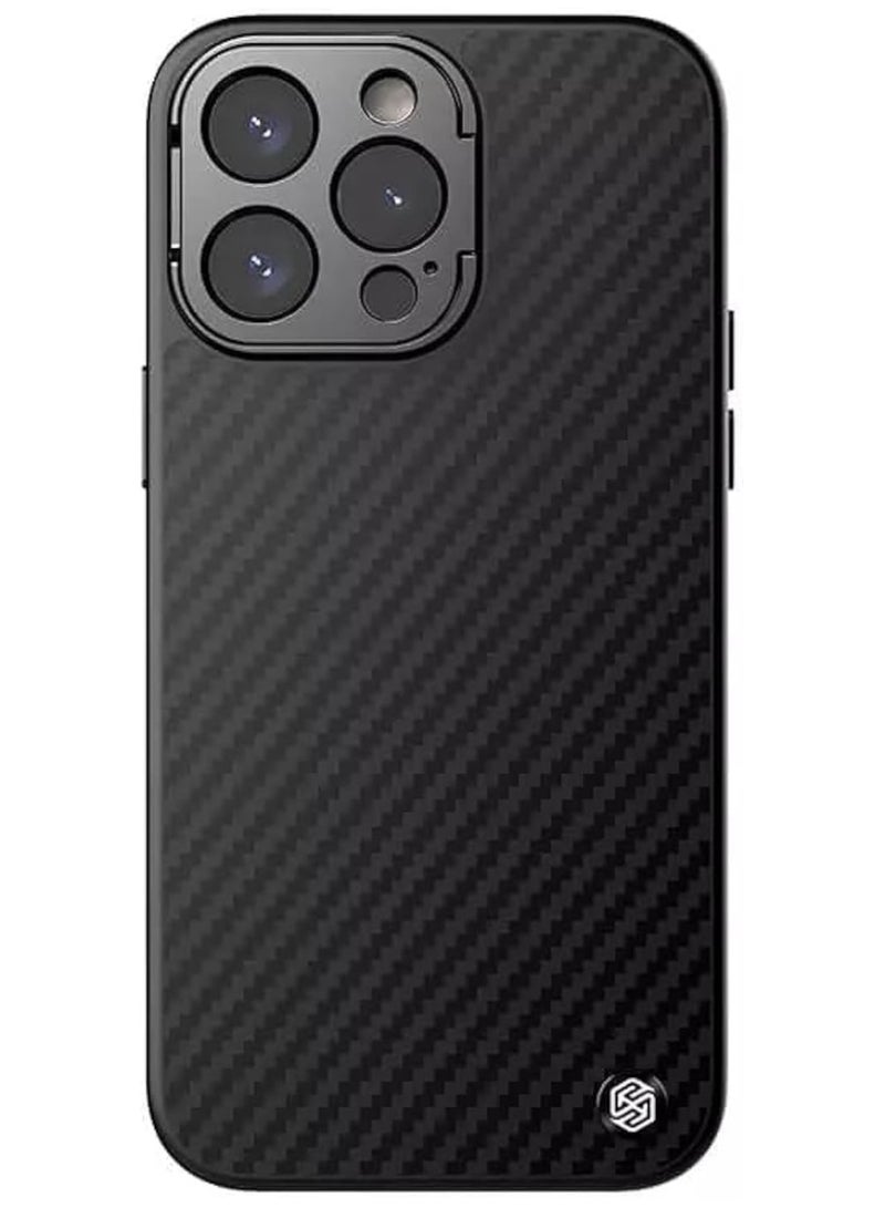 Nillkin CarboProp Aramid Fiber Armor Case for iPhone 14 Pro Max (6.7") – Builtin Kickstand, Slim Protective Cover, Drop & Scratch Resistant, Black - Image 1