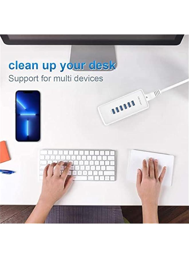 Arabest USB Fast Charger, 6-Port Portable Charging Station, Suitable for Various Devices, Compatible with iPhone, iPad, Samsung, Google, Xiaomi, Huawei and Other USB Charging Devices - Image 3