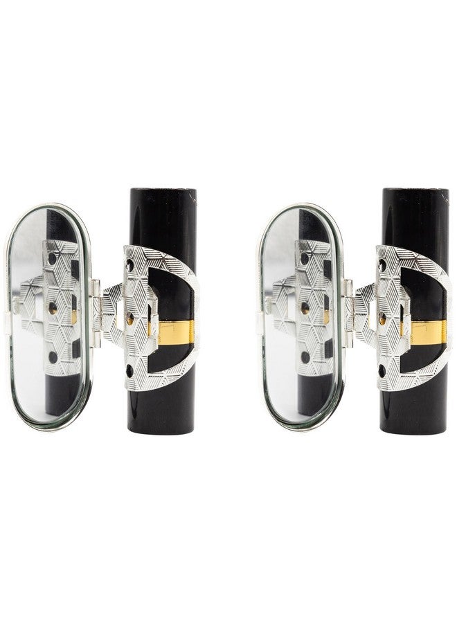 ستيفاني إمبورتس مجموعة من مرآتين أحمر شفاه دائريتين بمشبك من ستيفاني إمبورتس (لون عتيق) - Image 3