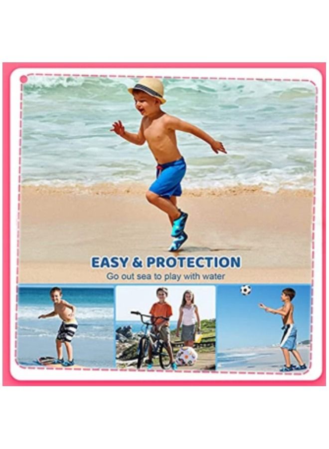 GGEROU Boys Water Shoes Girls Beach Socks for Kids Toddler Baby Barefoot Swim Socks, Quick-Dry Non-Slip Aqua Water Sport Shoes - Image 2