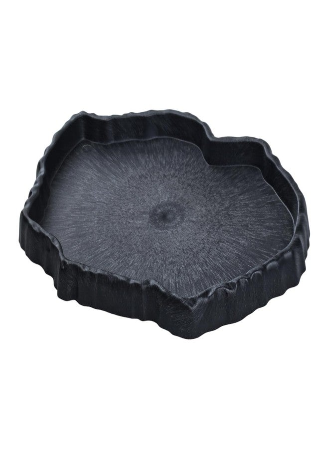 Flylin Reptile Water Dish, Reptile Feeding Dish Corner Bowl Breadworm Feeding Food Bowl, Terrarium Decor Bowls for Bearded Dragon Lizard Frog Leopard Gecko Tortoise Hermit Crab Chameleon (Large) - Image 1