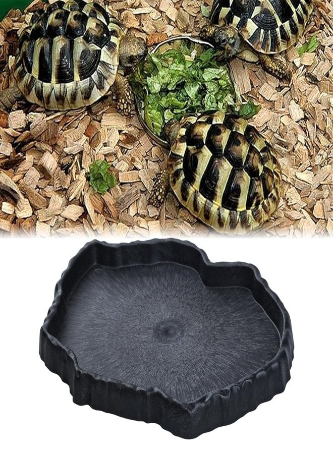 Flylin Reptile Water Dish, Reptile Feeding Dish Corner Bowl Breadworm Feeding Food Bowl, Terrarium Decor Bowls for Bearded Dragon Lizard Frog Leopard Gecko Tortoise Hermit Crab Chameleon (Large) - Image 4