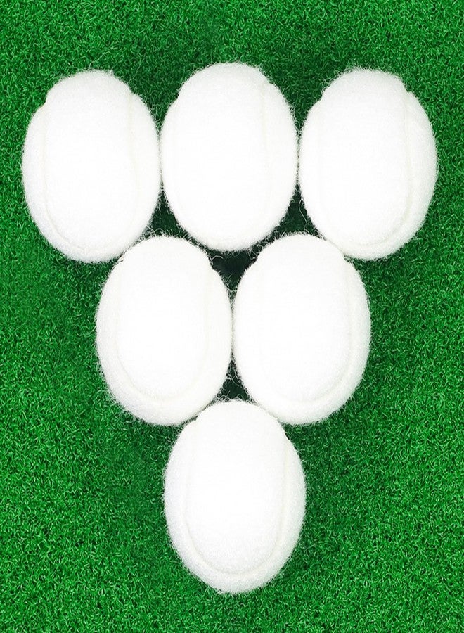 Bac-kitchen Tennis Balls, 6 Pack High Elasticity Practice Tennis Balls with Mesh Bag, Ideal for Beginner, Exercise Playing Balls for Pet Dog (White) - Image 1