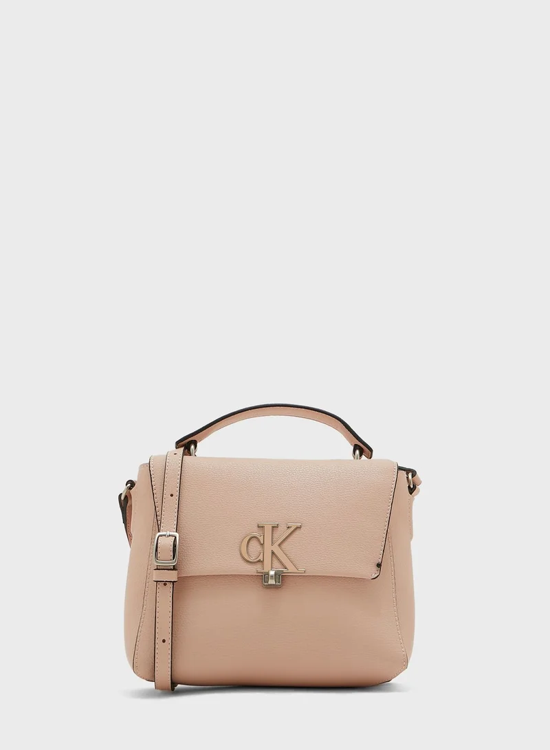 Calvin Klein Jeans Monogram Mini Top Handle Crossbody