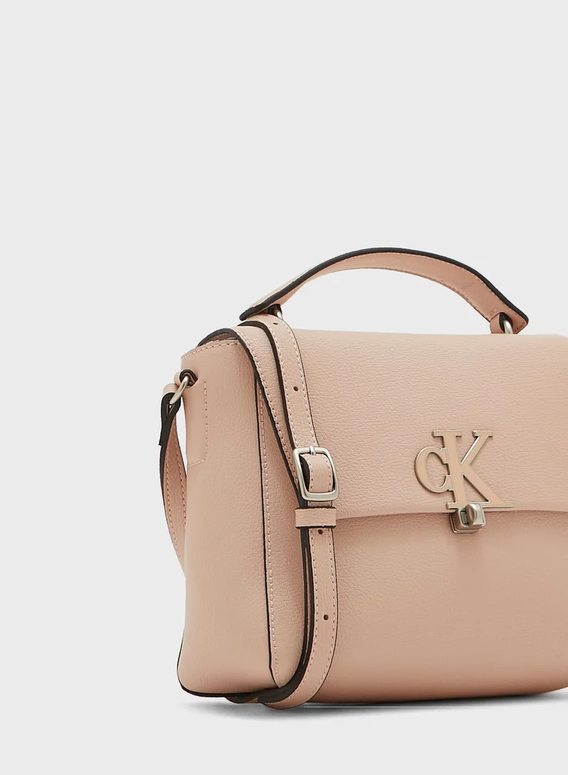 Calvin Klein Jeans Monogram Mini Top Handle Crossbody