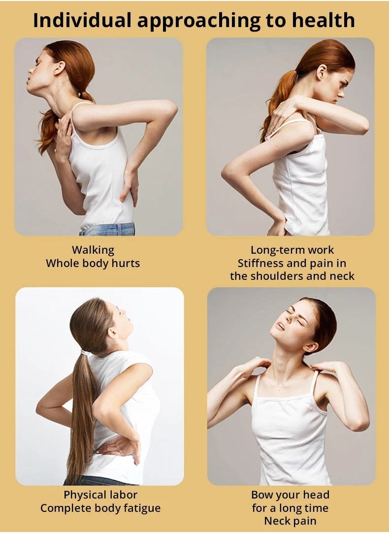 Loquat Massage Gun with Extended Handle Revolutionary U-Shaped Back Massager For Pain Relief Deep Tissue Body Massage Hammer For Neck Shoulder Leg Reach Every Muscle with Ease - Image 3