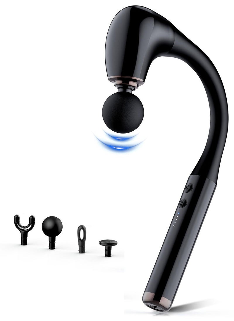 Loquat Massage Gun with Extended Handle Revolutionary U-Shaped Back Massager For Pain Relief Deep Tissue Body Massage Hammer For Neck Shoulder Leg Reach Every Muscle with Ease - Image 1