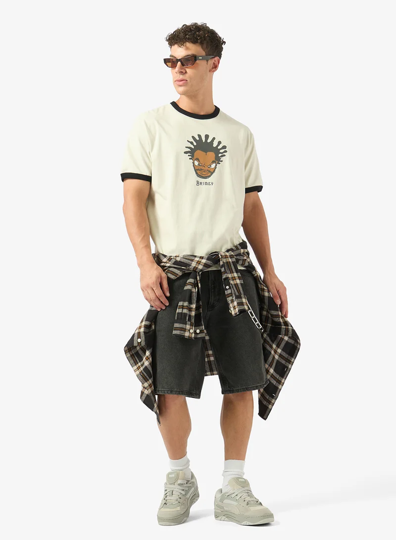 Grimey  Droppin Science Ringer T-Shirt for Men | Best Price UAE