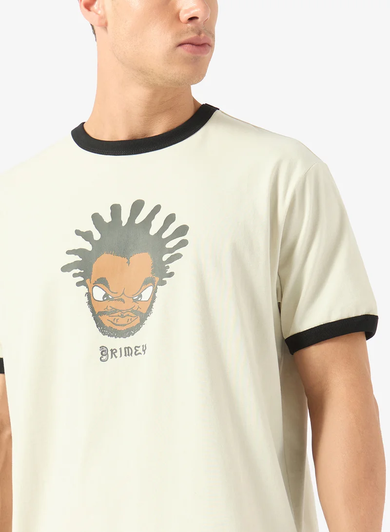 Grimey  Droppin Science Ringer T-Shirt for Men | Best Price UAE