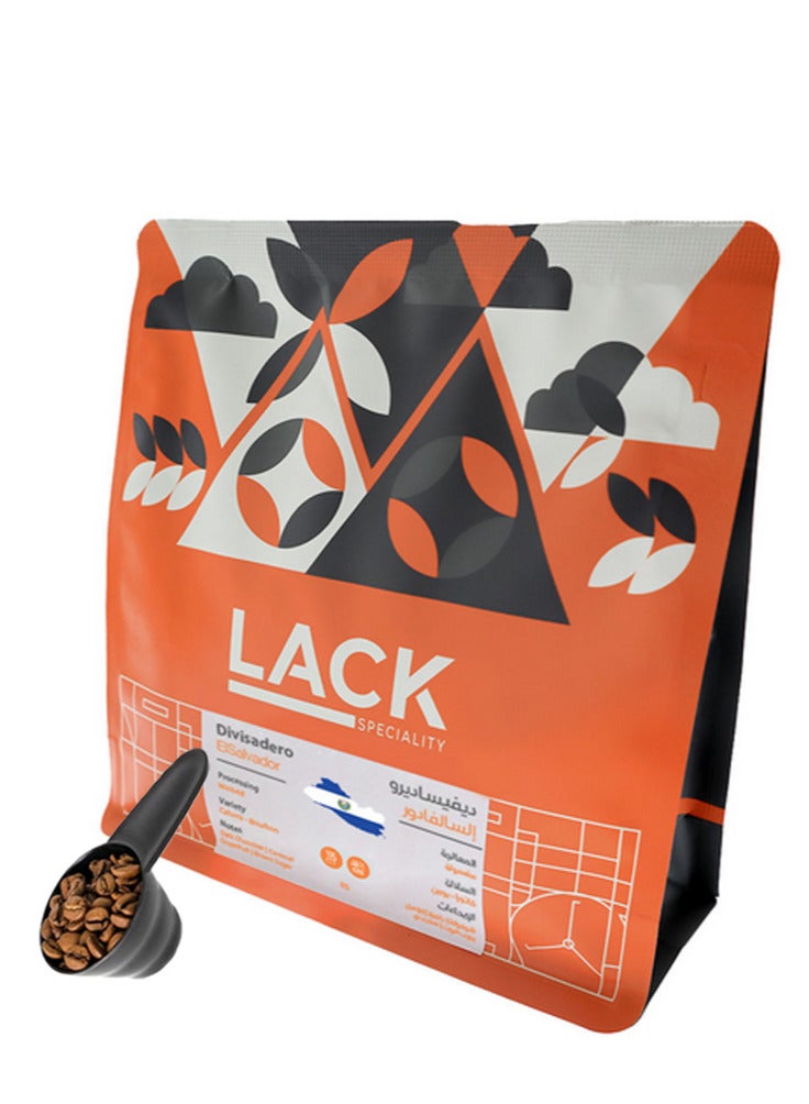 LACK SPECIALITY Coffee bean DIVISADERO SALVADOR 250g for Espresso And Filter 250G Unground roasted coffee beans for specialty coffee With a coffee scale spoon  - Image 1