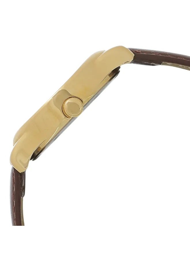 TITAN Men's Analog Round Shape Leather Wrist Watch - 1580YL05 - 42.6 Mm  - Image 3