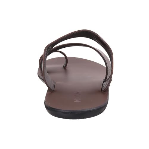 Mochi Men Brown Leather Chappal UK/7 EU/41 (16-805) - Image 5
