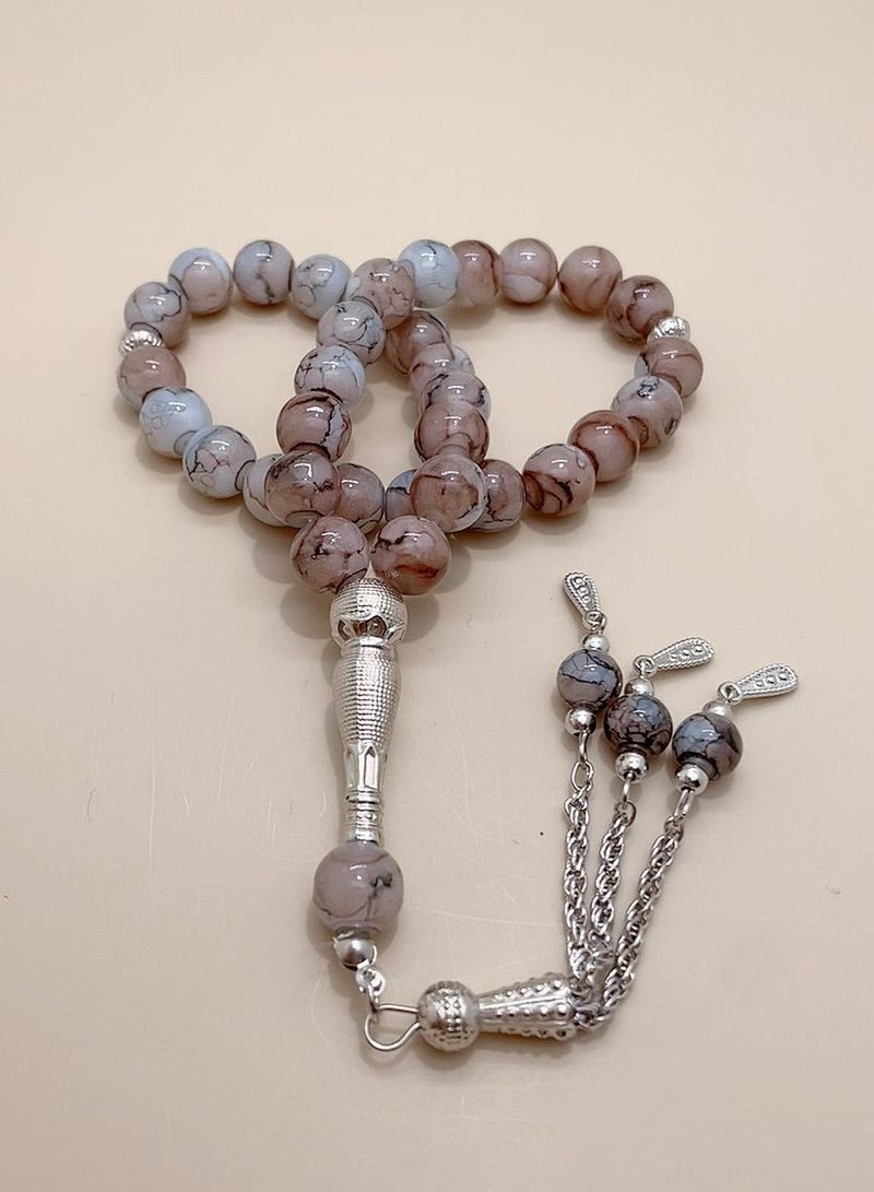 general 3 Pcs/33 Artificial Stone Prayer Beads/Tasbih/10mm - Image 2