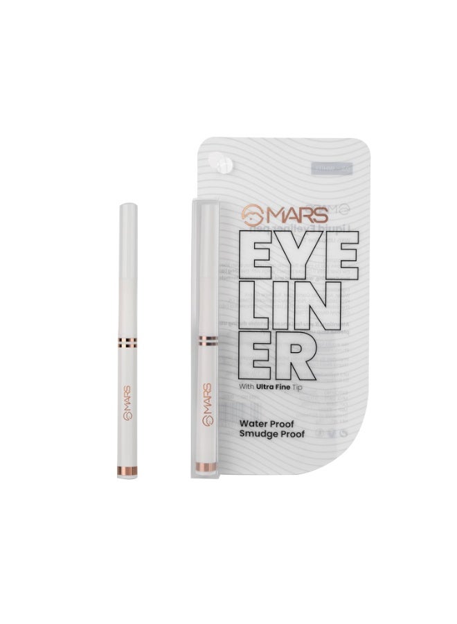 مارس قلم تحديد عيون سائل مقاوم للتلطخ من مارس بطرف رفيع للغاية | لمسة نهائية غير لامعة ومقاومة للماء (١٫٥ غرام) (أبيض) - Image 5