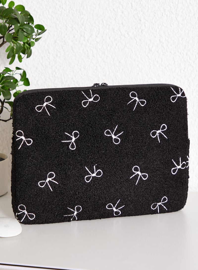Ginger Bow Detail Laptop Case - Image 2
