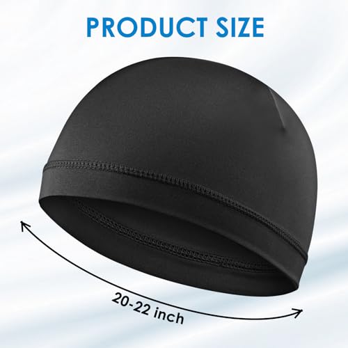 WY LIGHTING LEVEL 4Pcs Wave Cap for Men Silky Durags Elastic Band Wave Caps for 360 540 720 Waves Soft Breathable Satin Durag Unisex Adults Kids Skullies Beanies Hats Shower Cap - Image 2