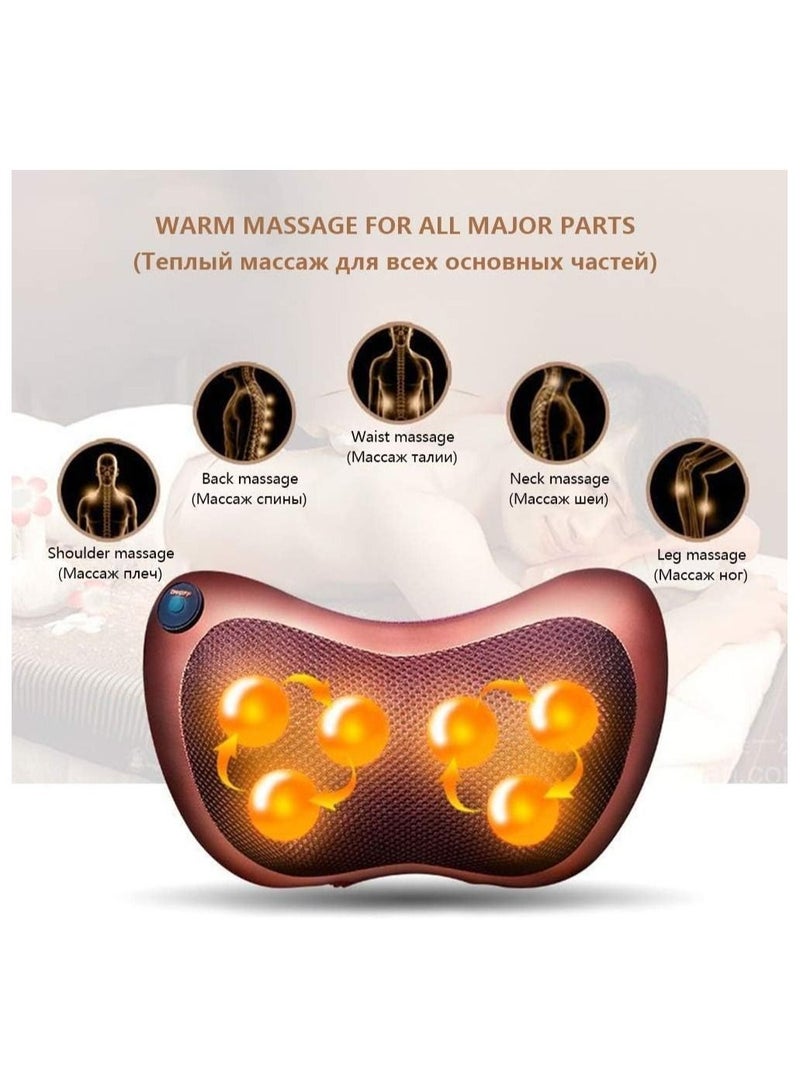 Generic Multifuction Massage Pillow with 8 Massager Heads Heater Neck Shoulder Body Electric Massager Home, Office, Car, Bed Use  - Image 5
