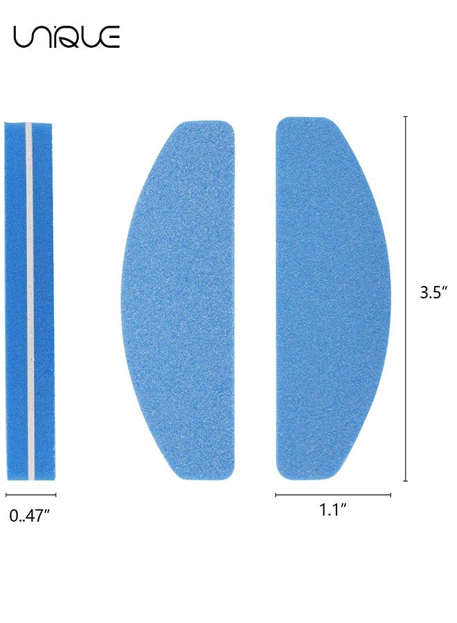 Unique Nail Buffers (8 pcs), Buffer Block Nail Files Bulk for Acrylic Nails and Natural Nails Double Sided 100/180 Grit Portable Washable Sanding Buffing Buffers Arc Shape, Pedicure, Manicure - Image 2