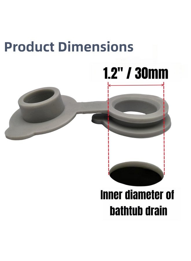 COLDDD Bathtub Stoppers, Silicone Bathtub Stopper, Fits Most Baby Bathtubs, 5 Sizes of Baby Bath tub Plugs (1.2'' I.D.) - Image 3