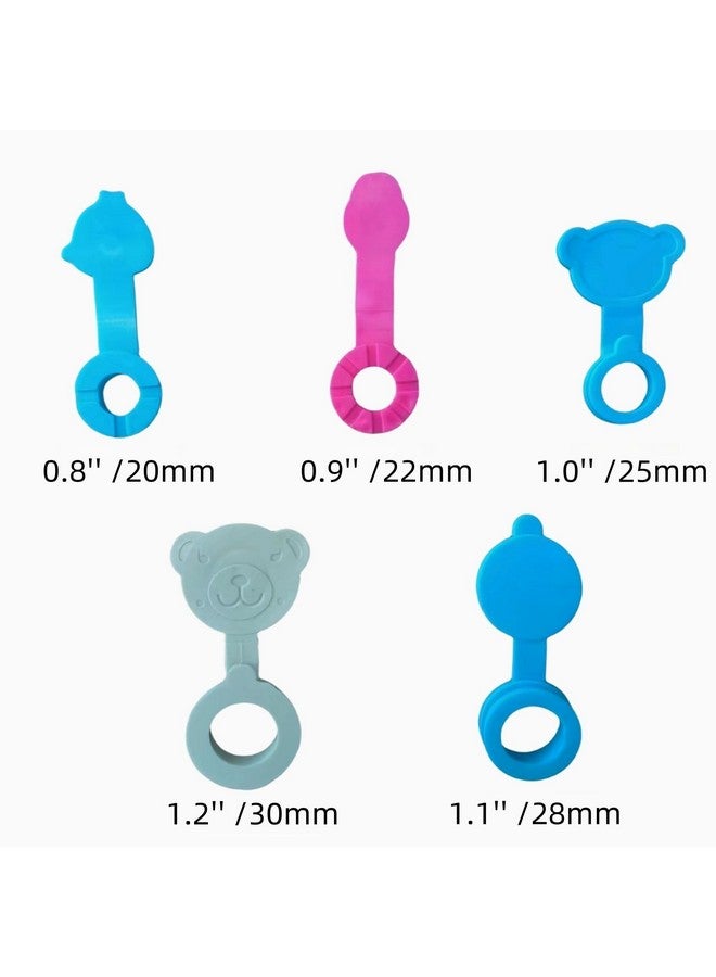 COLDDD Bathtub Stoppers, Silicone Bathtub Stopper, Fits Most Baby Bathtubs, 5 Sizes of Baby Bath tub Plugs (1.2'' I.D.) - Image 4