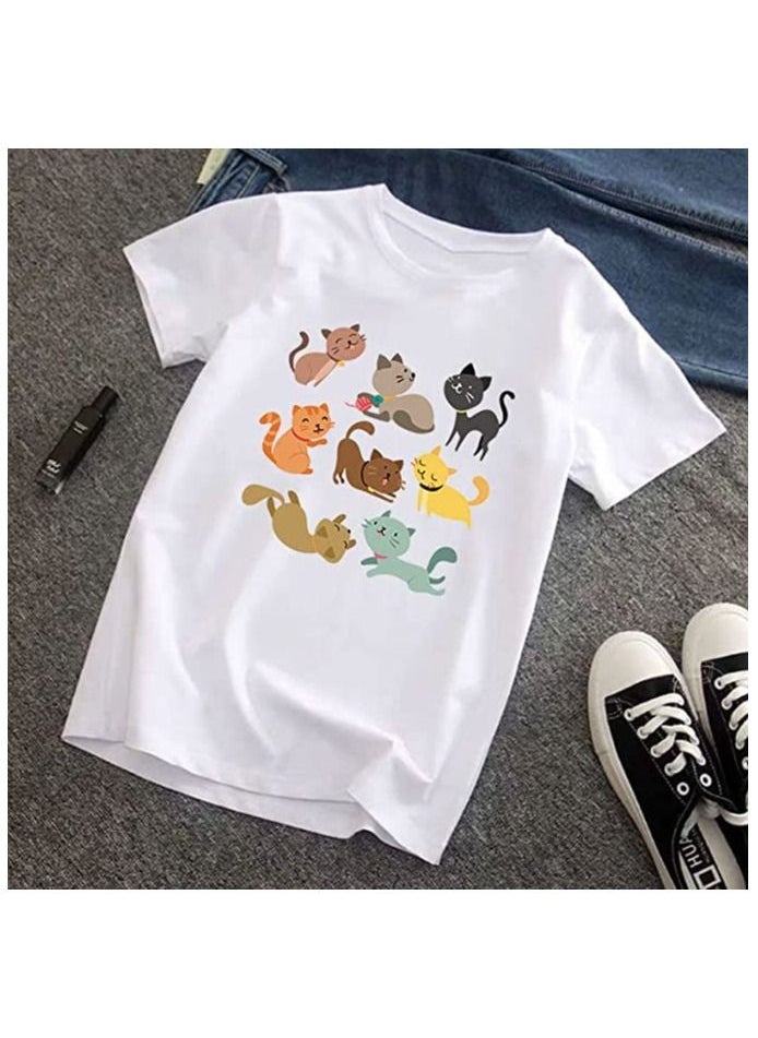 Y&D - Iron on Transfers Patches, 52Pcs Cute Cats Heat Transfer Stickers Assorted Lovely Cat Design Appliques Animal Decal for Kids T-Shirts Bags Clothing DIY Decorations Garments Accessories - Image 1