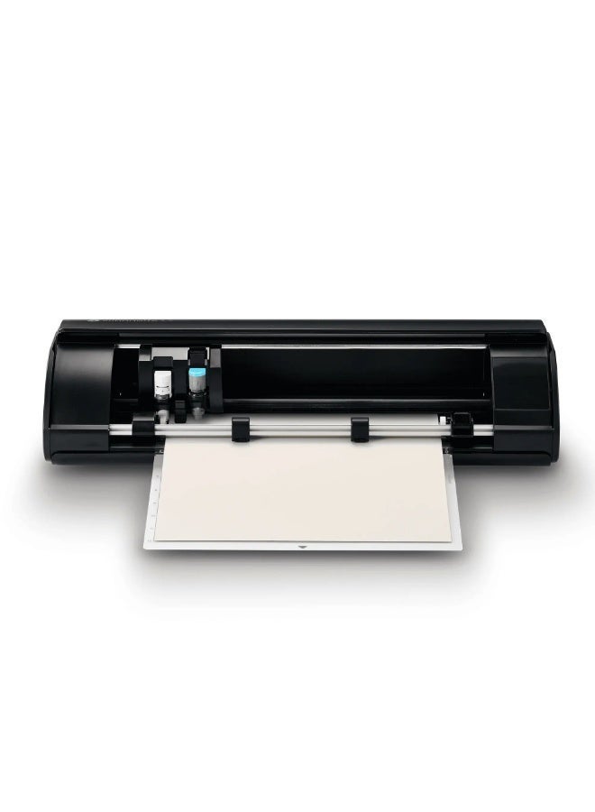 Silhouette Of America ماكينة القطع الذكية Silhouette CAMEO 5 Alpha مع برنامج Studio، وشفرة AutoBlade، وحصيرة قطع، ومحول قلم رسم، و100 تصميم - متوافقة مع حصيرة ES، لون أسود كلاسيكي - Image 3