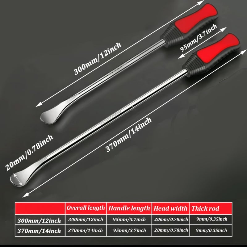 Green 370mm 14 Inch Chrome Vanadium Steel Tire Lever Set With Hub Protector - Image 1
