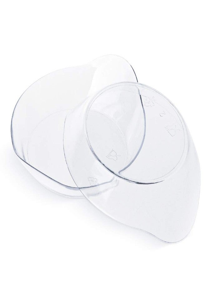 Kingrol 200 Ct Mini Dessert Plates, 3-1/8 x 2-5/8 Inches Clear Disposable Plastic Tray - Image 2