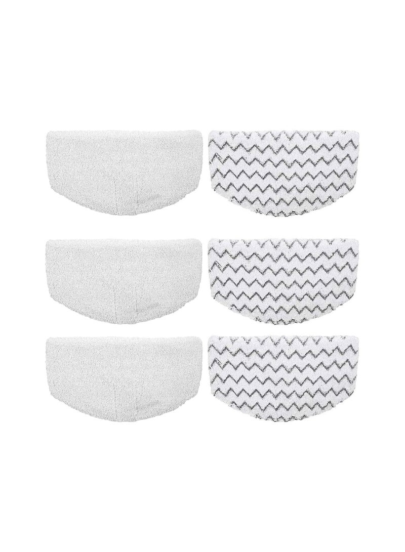 6 Pack Replacement Steam Mop Pads for Bissell Powerfresh 1940 1440 1544 1806 2075 Series, Model 19402 19404 19408 19409 1940a 1940f 1940q 1940t 1940w B0006 B0017,Washable Cleaning Pad - Image 1
