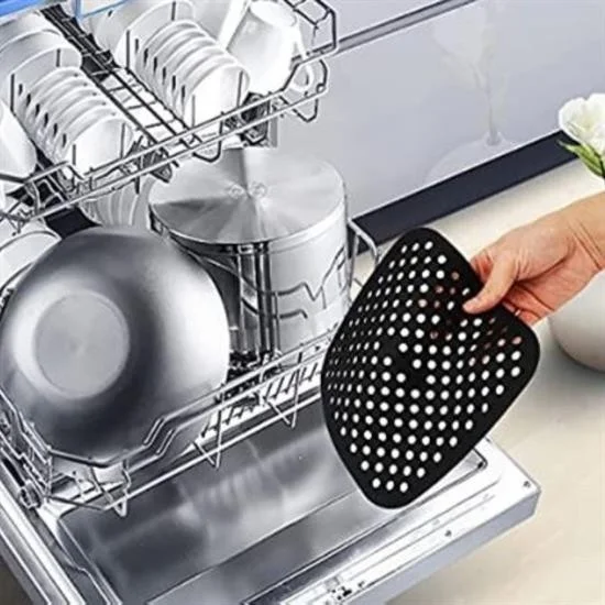 5 دي ام Colorful Heat Resistant Washable Silicone Oven and Airfryer Square Baking Mat 21.5 cm
