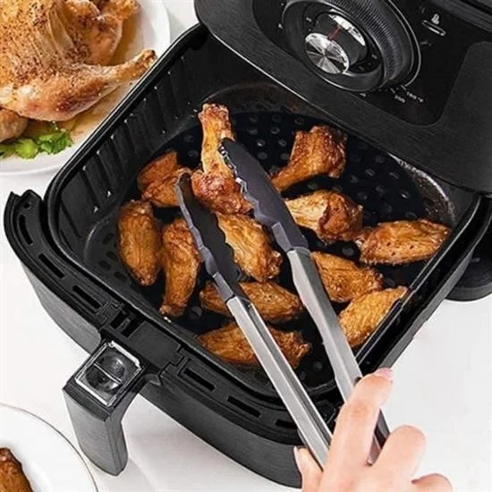 5 دي ام Colorful Heat Resistant Washable Silicone Oven and Airfryer Square Baking Mat 21.5 cm