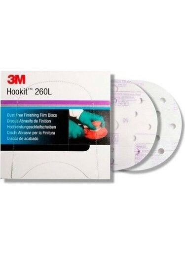 3M 260L 150 Diameter Orbital Sander P800 2 Pieces 
