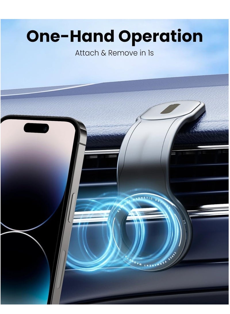 JAJEEK Magnetic Car Phone Holder – Strong Base, Foldable Design for Secure Grip, Universal Car Mount, Easy Installation for All Smartphones - Image 2