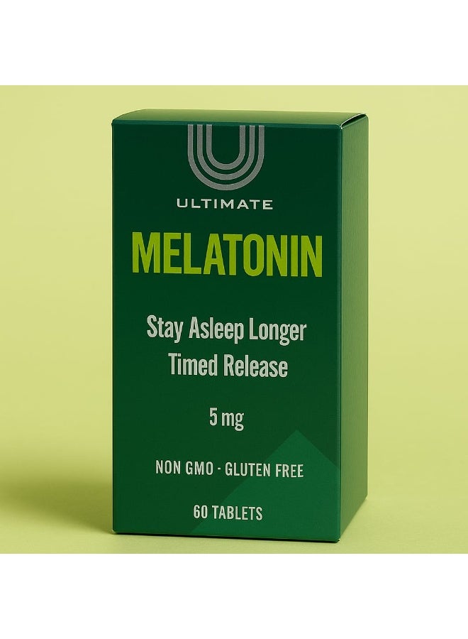 Ultimate Melatonin Quick And Extended Release Sleep Aid, 5mg 60 Tablets - Image 1