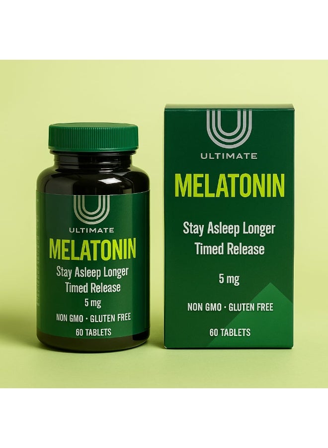 Ultimate Melatonin Quick And Extended Release Sleep Aid, 5mg 60 Tablets - Image 3
