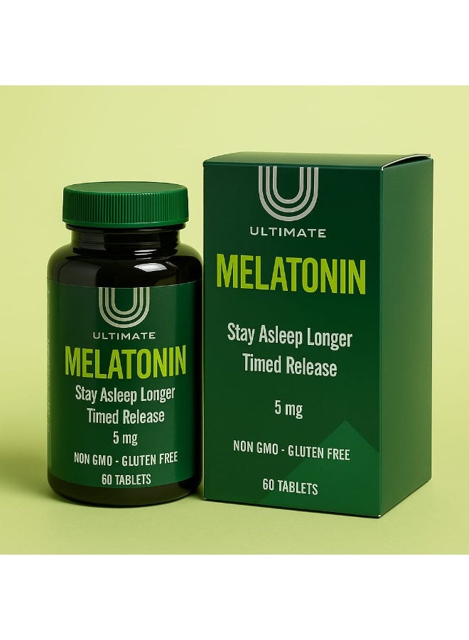 Ultimate Melatonin Quick And Extended Release Sleep Aid, 5mg 60 Tablets - Image 2