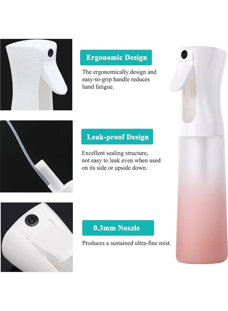 Arabest 300ml Pink Continuous Spray Bottle for Hair Styling, Plant Care, and Cleaning - Image 5