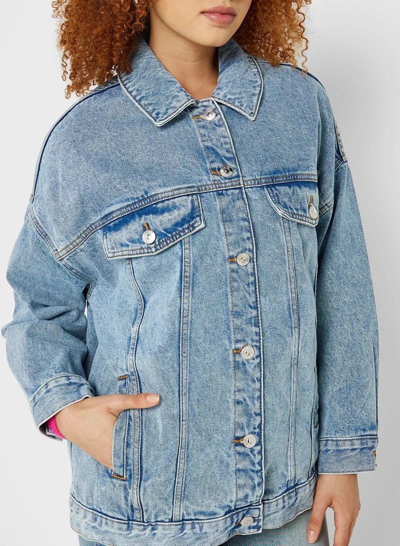 ONLY Pocket Detail Denim Jacket