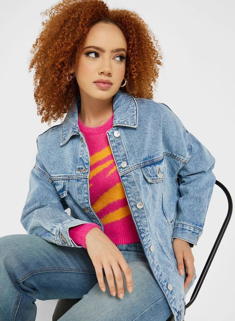 ONLY Pocket Detail Denim Jacket