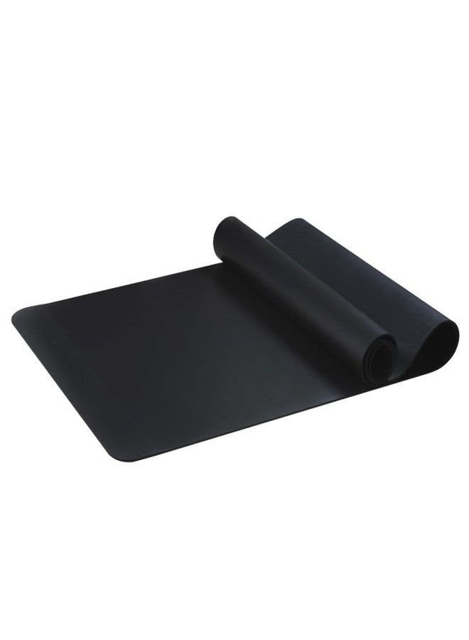 essensolife FlowLife by Essensolife Premium Yoga Mat - 5mm Thick, Extra Wide & Long, Non-Slip Natural Rubber Base & PU Top, Anti-Tear, Ideal for Yoga, Pilates, and Fitness -(Frosted Black) - Image 5