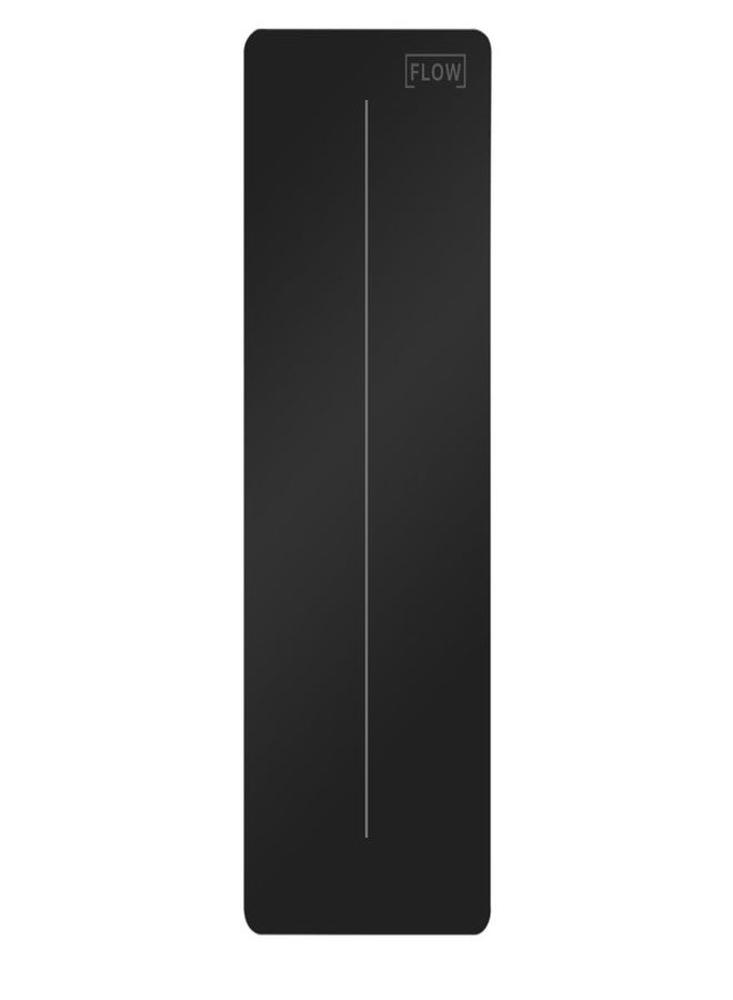 essensolife FlowLife by Essensolife Premium Yoga Mat - 5mm Thick, Extra Wide & Long, Non-Slip Natural Rubber Base & PU Top, Anti-Tear, Ideal for Yoga, Pilates, and Fitness -(Frosted Black) - Image 2