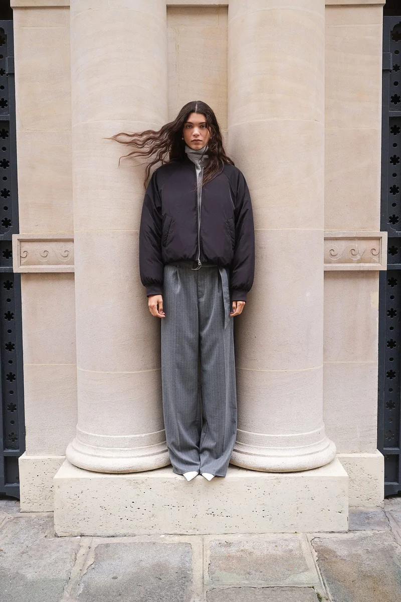 اتش اند ام Belted tailored trousers