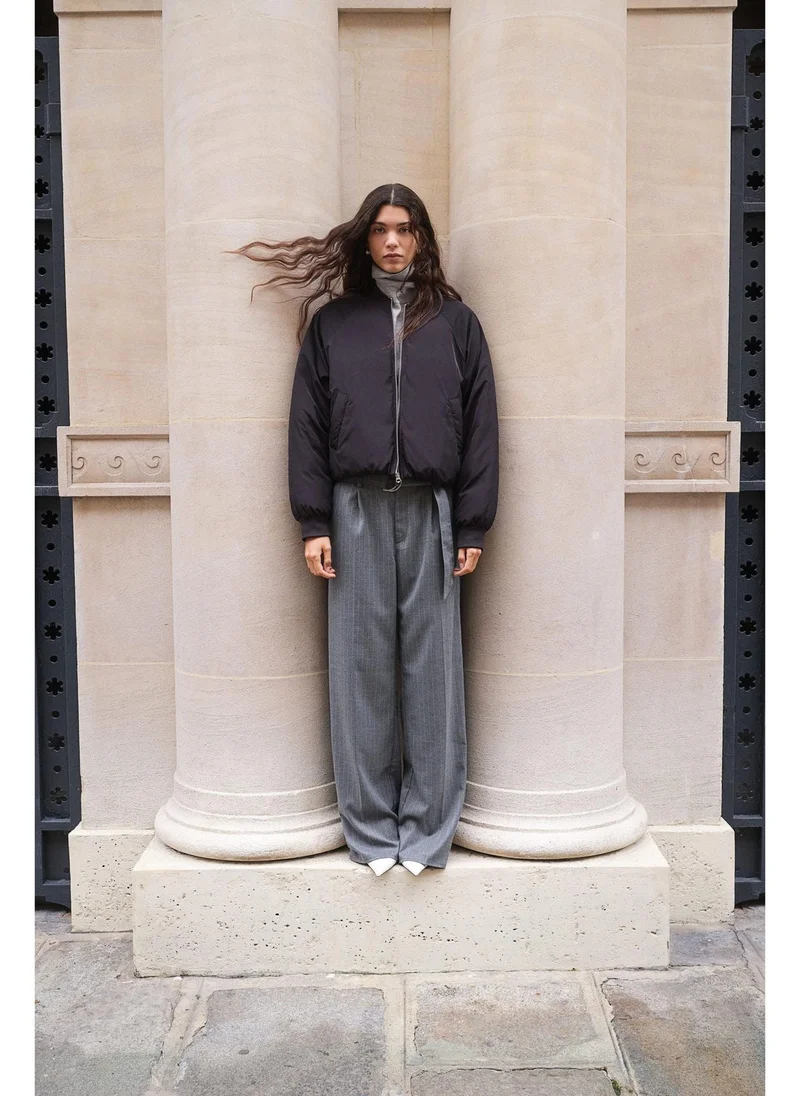 اتش اند ام Belted tailored trousers