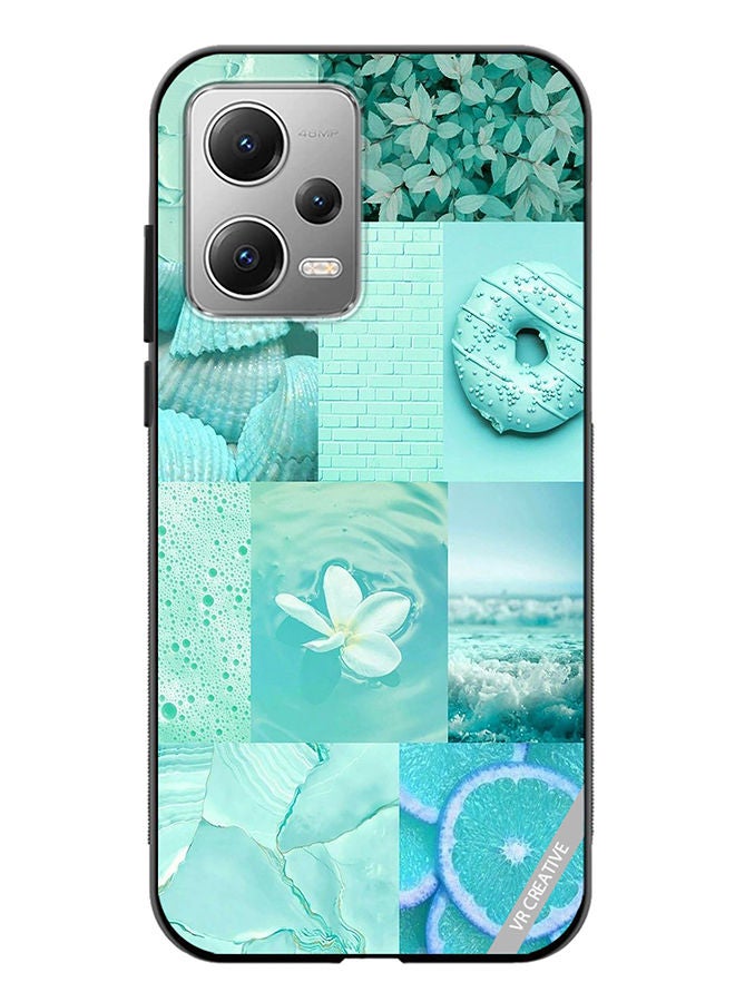 VR CREATIVE Protective Case Cover For Xiaomi Redmi Note 12 Mint Abstract College Design Multicolour - Image 1