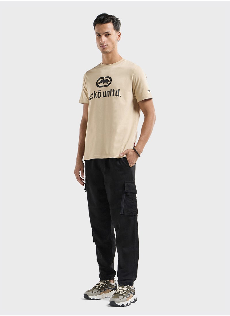 FAV Ecko Printed T-shirt with Crew Neck and Short Slee  - Image 4