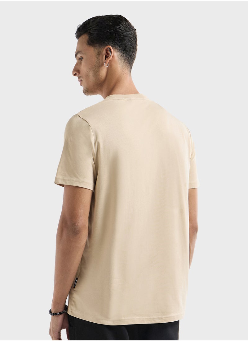 FAV Ecko Printed T-shirt with Crew Neck and Short Slee  - Image 2